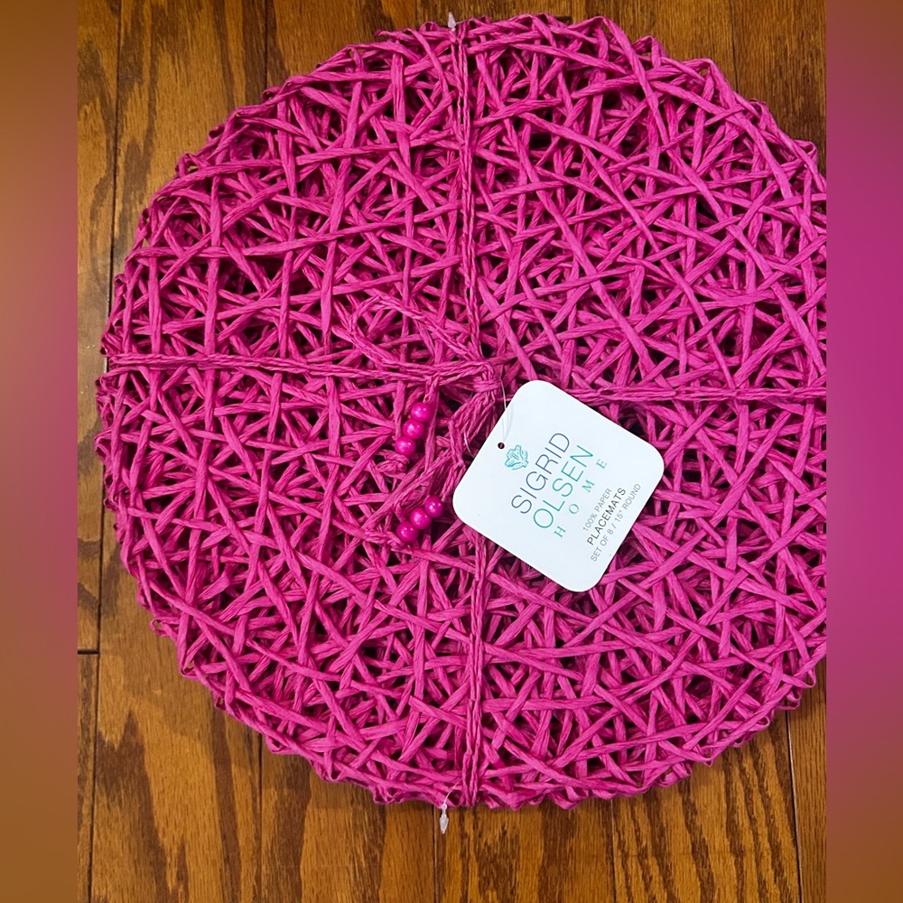 Sigrid Olsen bold fuchsiaWoven Placemat